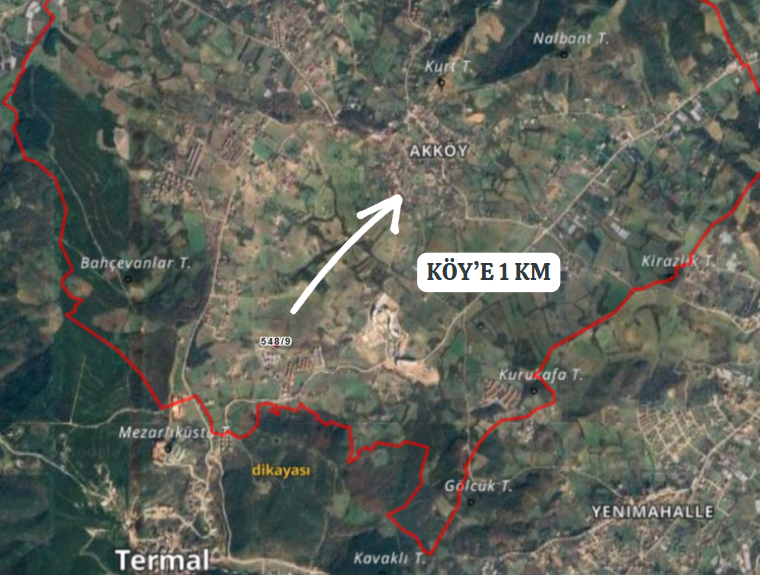 YALOVA TERMAL AKKÖY'DE 582 M² ARSAMIZ SATILIKTIR - YALOVA TERMAL fotoğraf 4